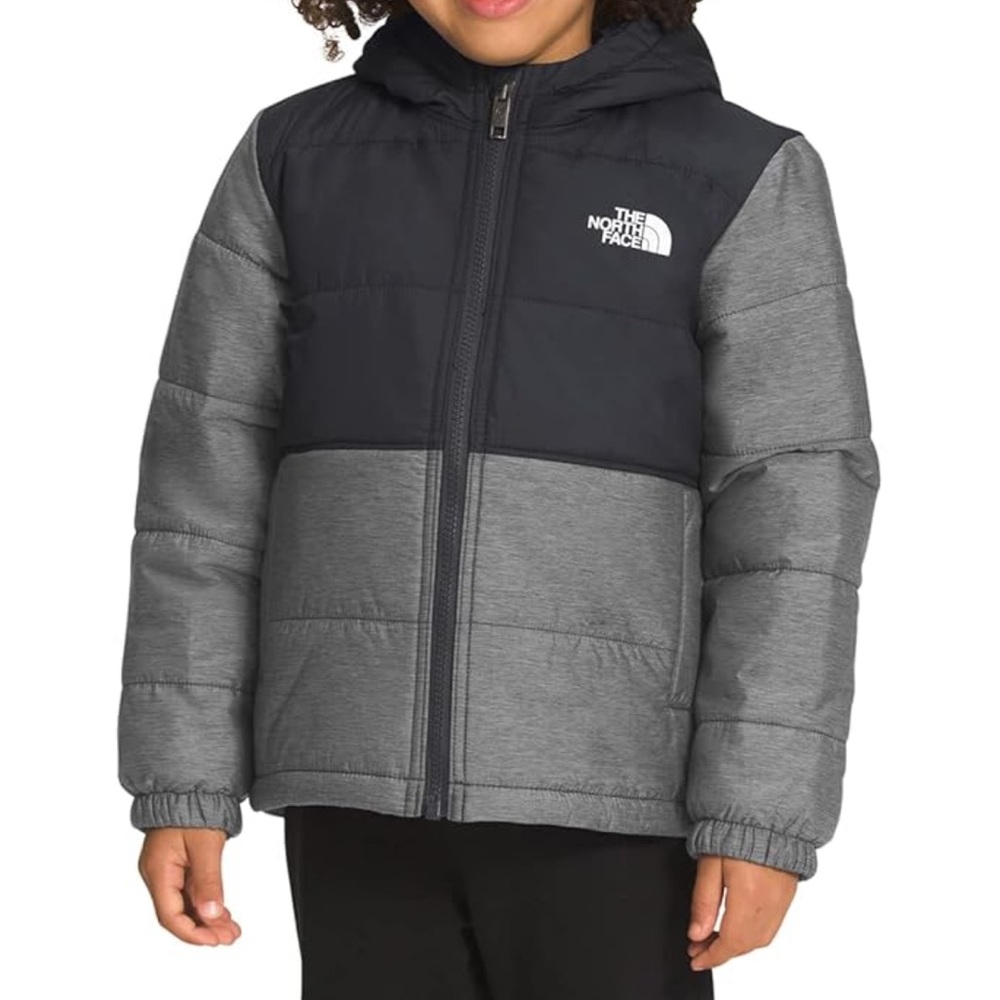 The North Face Kids Puffer Jacket - Reversible Black and Gray